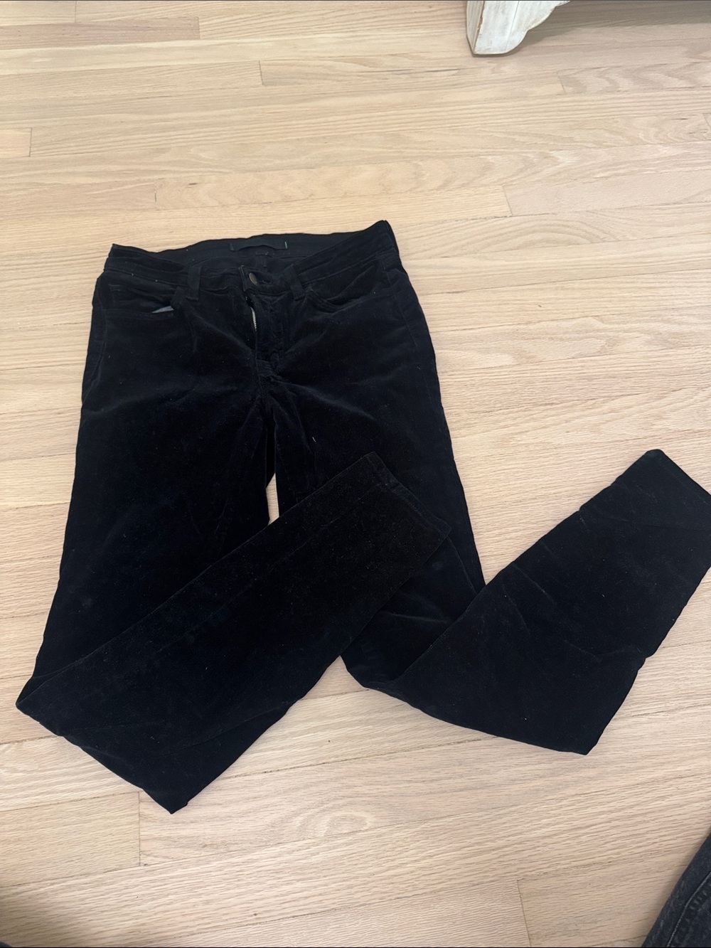 J Brand Black Skinny Corduroy Jeans